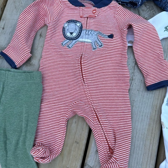 Carters Girls Baby Clothes Bundle 0-3 Months Onsie Dress Leggings Hat - Picture 6 of 11